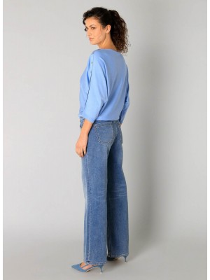 Yest Rabea 32 inch Broek Denim Stone Wash Blu | Freewear Rabea 32 inch Broek - www.freewear.nl - Freewear