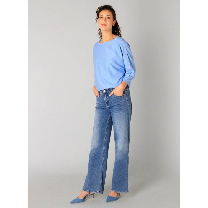 Yest Rabea 32 inch Broek Denim Stone Wash Blu | Freewear Rabea 32 inch Broek - www.freewear.nl - Freewear