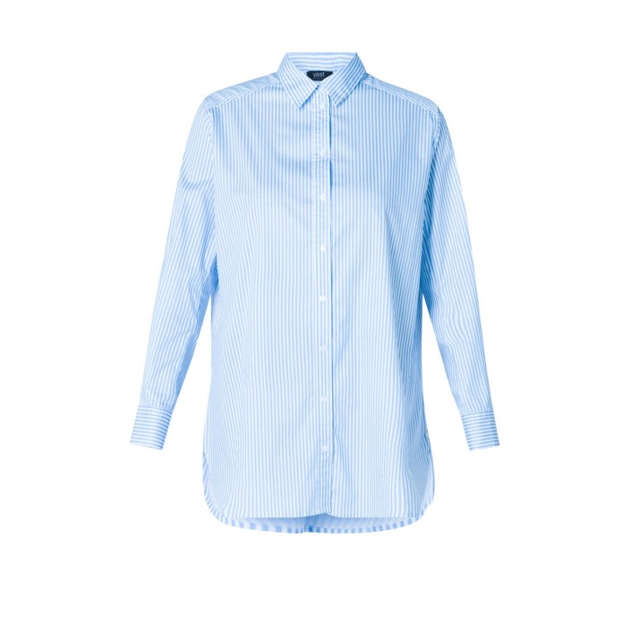 Yest Rae Blouse Light Blue/Off White | Freewear Rae Blouse - www.freewear.nl - Freewear