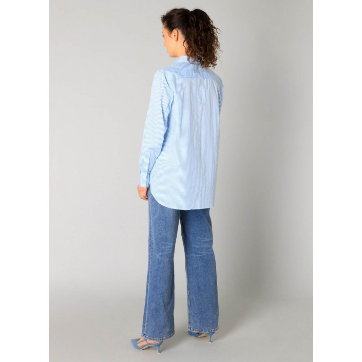 Yest Rae Blouse Light Blue/Off White | Freewear Rae Blouse - www.freewear.nl - Freewear