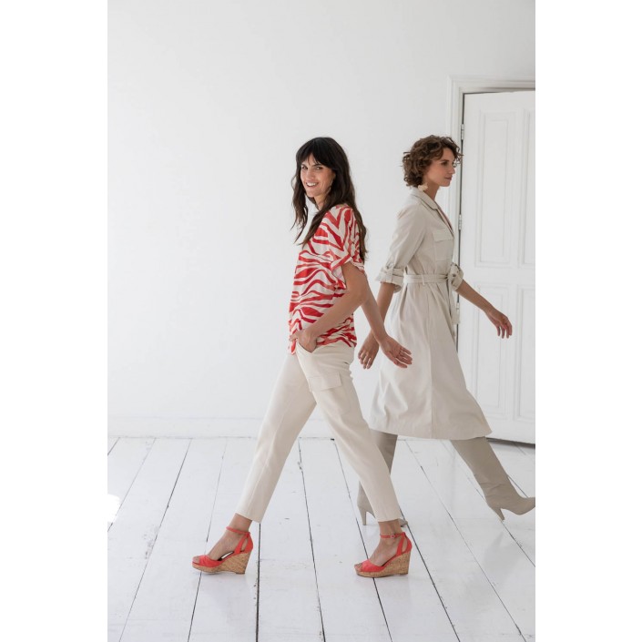 Yest Revanche Top Dark Coral/Beige | Freewear Revanche Top - www.freewear.nl - Freewear