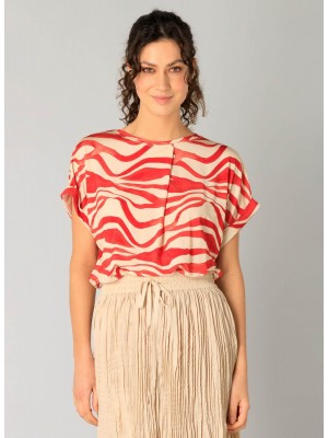 Yest Revanche Top Dark Coral/Beige | Freewear Revanche Top - www.freewear.nl - Freewear