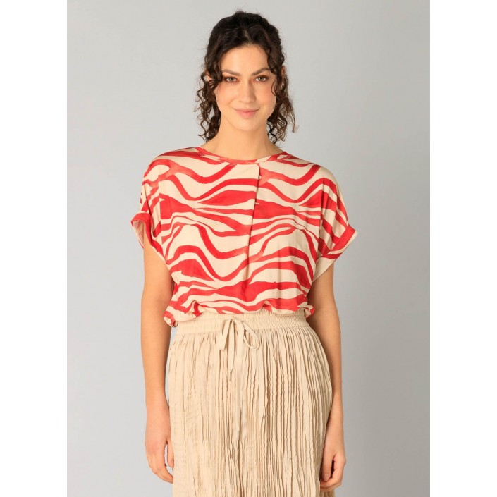 Yest Revanche Top Dark Coral/Beige | Freewear Revanche Top - www.freewear.nl - Freewear
