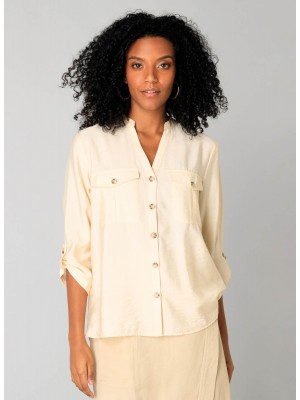 Yest Sanneke Blouse Bleached Sand | Freewear Sanneke Blouse - www.freewear.nl - Freewear