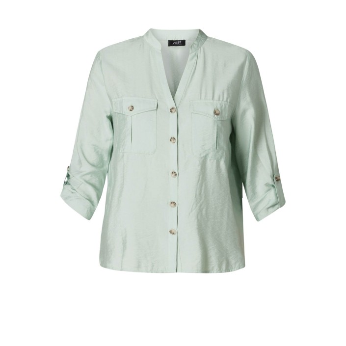 Yest Sanneke Blouse Greyed Mint | Freewear Sanneke Blouse - www.freewear.nl - Freewear