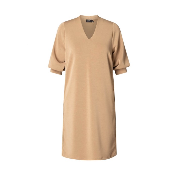 Yest Blenda Jurk Cashew Brown | Freewear Blenda Jurk - www.freewear.nl - Freewear