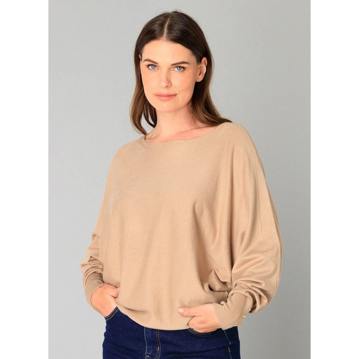 Yest Nanou Essential Pullover Cashew Brown | Freewear Nanou Essential Pullover - www.freewear.nl - Freewear