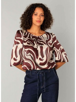 Yest Clara Top Dark Bordeaux/Multi | Freewear Clara Top - www.freewear.nl - Freewear