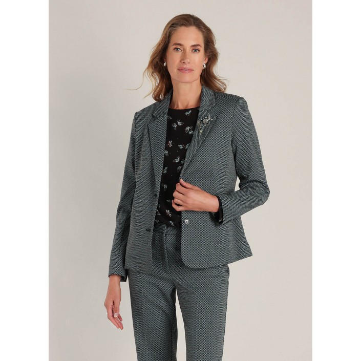 Yest Dorothy Blazer Black/Off White | Freewear Dorothy Blazer - www.freewear.nl - Freewear