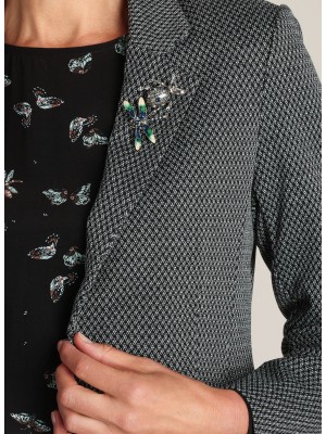 Yest Dorothy Blazer Black/Off White | Freewear Dorothy Blazer - www.freewear.nl - Freewear