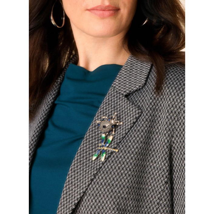 Yest Dorothy Blazer Black/Off White | Freewear Dorothy Blazer - www.freewear.nl - Freewear