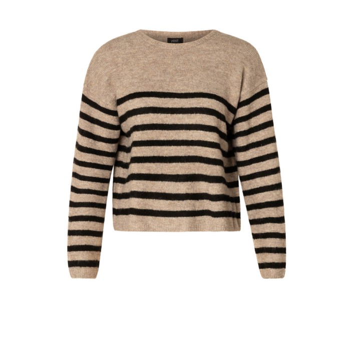 Yest Cyrielle Pullover Sand/Black | Freewear Cyrielle Pullover - www.freewear.nl - Freewear