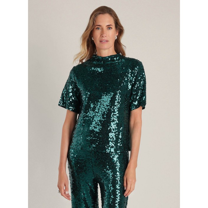 Yest Philomena Essential Top Teal Green | Freewear Philomena Essential Top - www.freewear.nl - Freewear