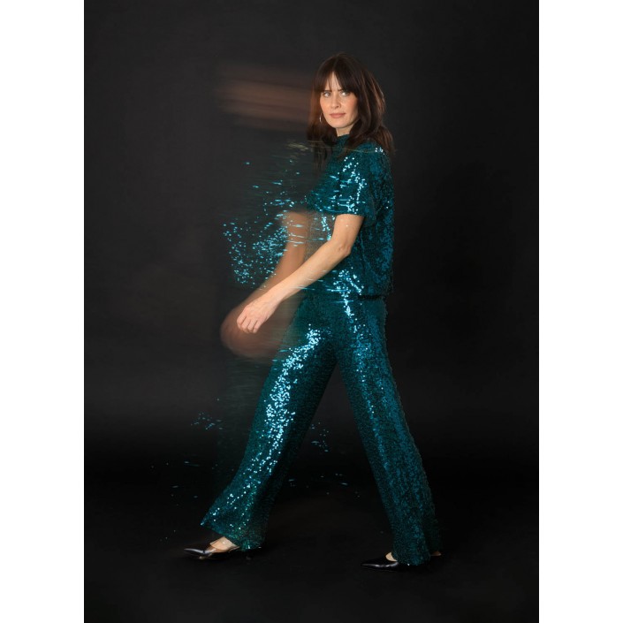 Yest Philomena Essential Top Teal Green | Freewear Philomena Essential Top - www.freewear.nl - Freewear