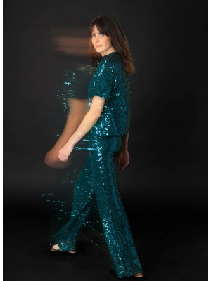 Yest Philomena Essential Top Teal Green | Freewear Philomena Essential Top - www.freewear.nl - Freewear