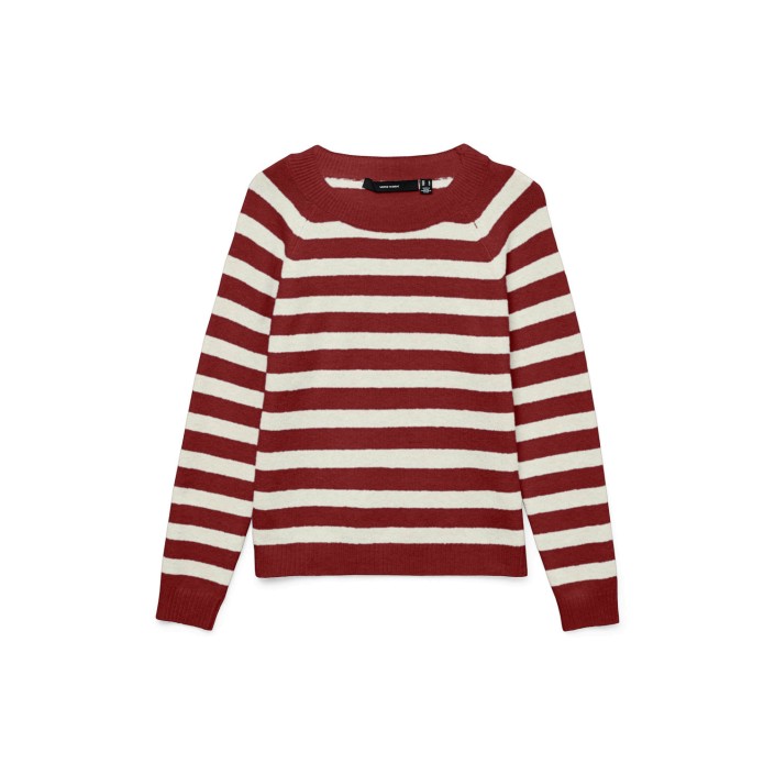 Vero Moda VMDOFFY LS O-NECK BLOUSE NOOS Syrah/BIRCH | Freewear VMDOFFY LS O-NECK BLOUSE NOOS - www.freewear.nl - Freewear