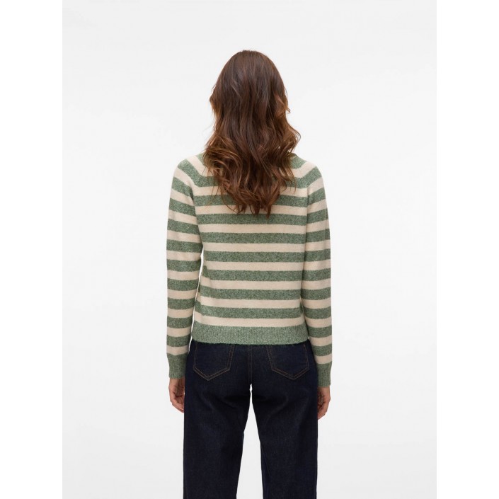 Vero Moda VMDOFFY LS O-NECK BLOUSE NOOS Birch/W. LAUREL WREATH | Freewear VMDOFFY LS O-NECK BLOUSE NOOS - www.freewear.nl - Freewear