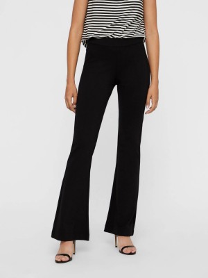 Vero Moda VMKAMMA NW FLARED JERSEY PANT NOOS black | Freewear VMKAMMA NW FLARED JERSEY PANT NOOS - www.freewear.nl - Freewear