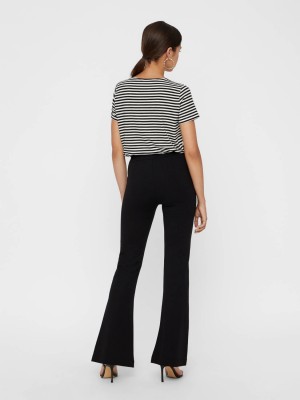 Vero Moda VMKAMMA NW FLARED JERSEY PANT NOOS Black | Freewear VMKAMMA NW FLARED JERSEY PANT NOOS - www.freewear.nl - Freewear