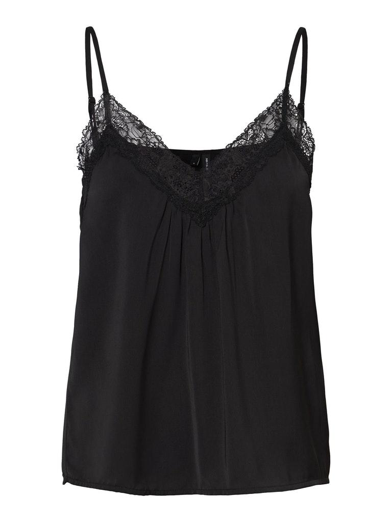 Vero Moda VMAMY LACE SINGLET NOOS Dames Top - Maat S