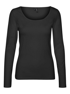 Vero Moda VMMAXI MY LS SOFT UNECK NOOS Black | Freewear VMMAXI MY LS SOFT UNECK NOOS - www.freewear.nl - Freewear