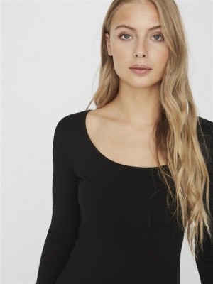 Vero Moda VMMAXI MY LS SOFT UNECK NOOS Black | Freewear VMMAXI MY LS SOFT UNECK NOOS - www.freewear.nl - Freewear