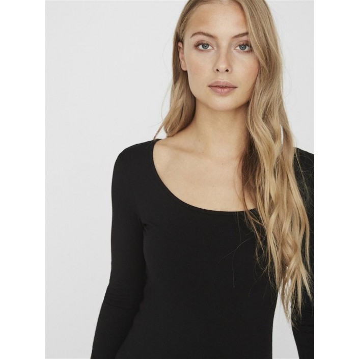 Vero Moda VMMAXI MY LS SOFT UNECK NOOS Black | Freewear VMMAXI MY LS SOFT UNECK NOOS - www.freewear.nl - Freewear