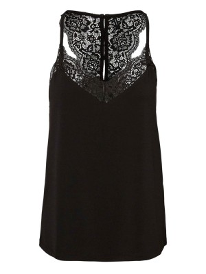 Vero Moda VMANA S/L LACE TOP NOOS Black | Freewear