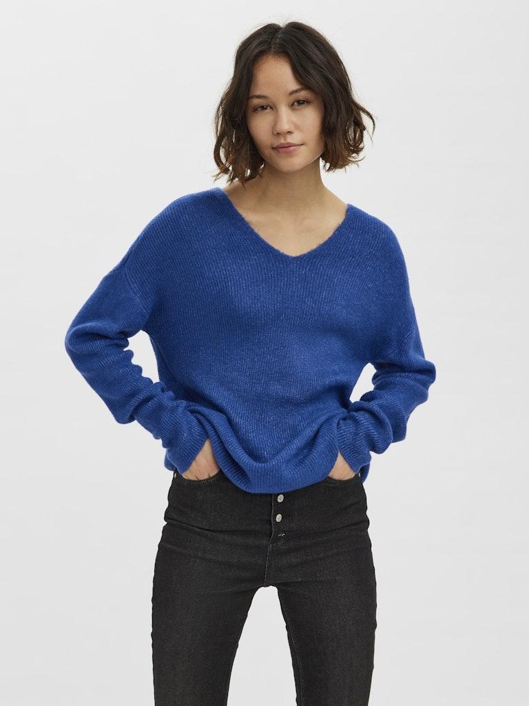Vero Moda Vmcrewlefile Ls V-neck Blouse Noos
