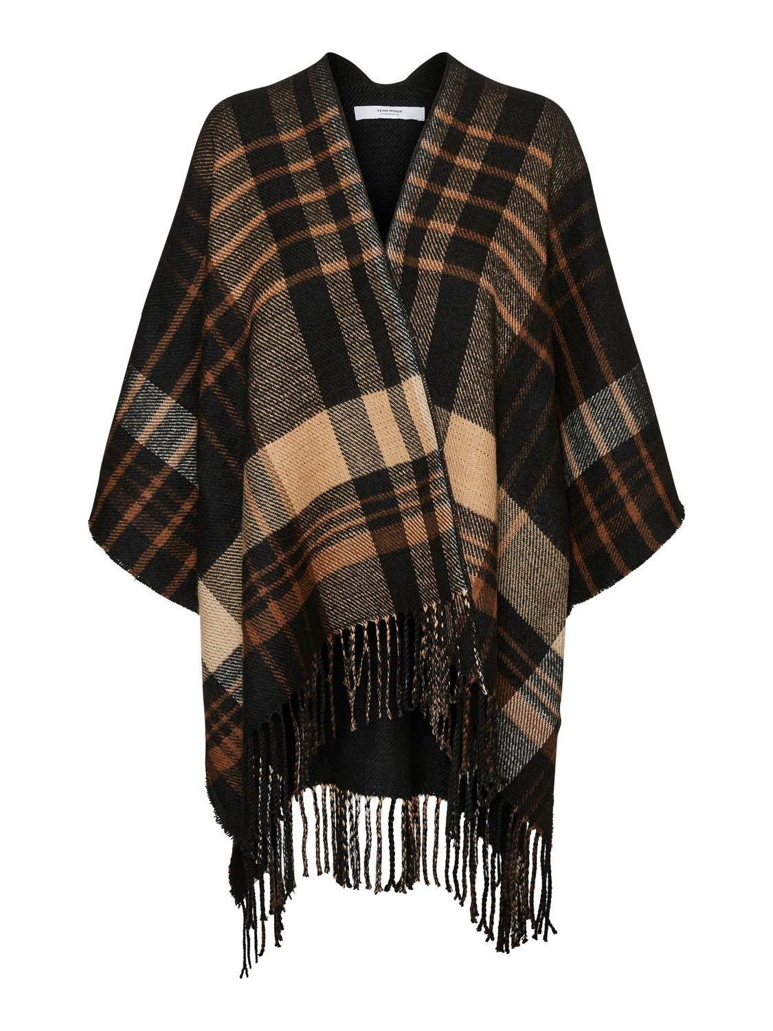 Vero Moda Vmjadia Poncho GA Noos Black/IN Aztec+Tigers Eye+Birch | Freewear Zwart Vero Moda , Zwart , Dames