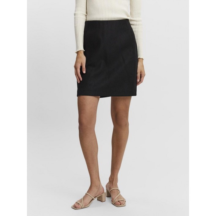 Vero Moda VMFORTUNEALLISON HW SHORT SKIRT GA : Black | Freewear VMFORTUNEALLISON HW SHORT SKIRT GA : - www.freewear.nl - Freewear