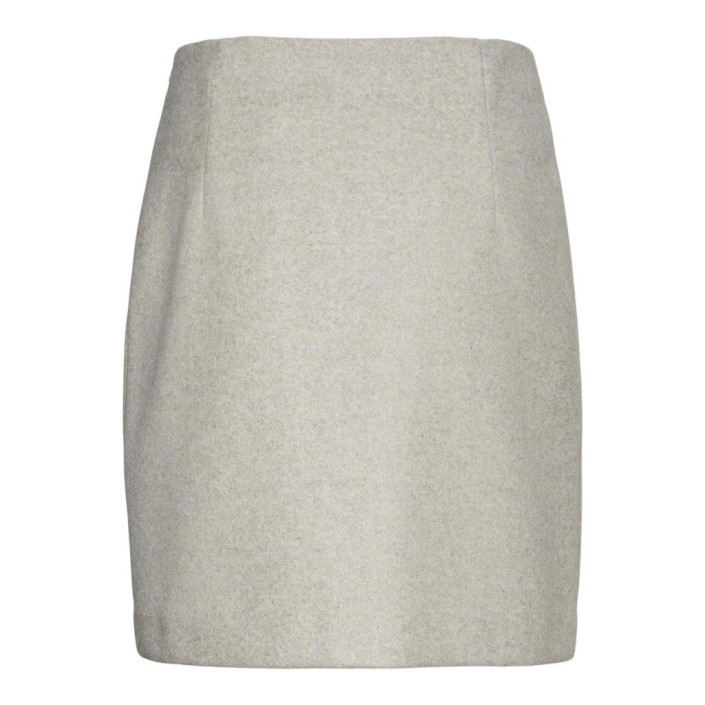 Vero Moda VMFORTUNEALLISON HW SHORT SKIRT GA : Silver Mink/MELANGE | Freewear VMFORTUNEALLISON HW SHORT SKIRT GA : - www.freewear.nl - Freewear