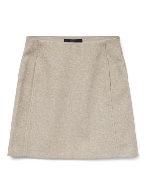 Vero Moda VMFORTUNEALLISON HW SHORT SKIRT GA : Silver Mink/MELANGE | Freewear VMFORTUNEALLISON HW SHORT SKIRT GA : - www.freewear.nl - Freewear