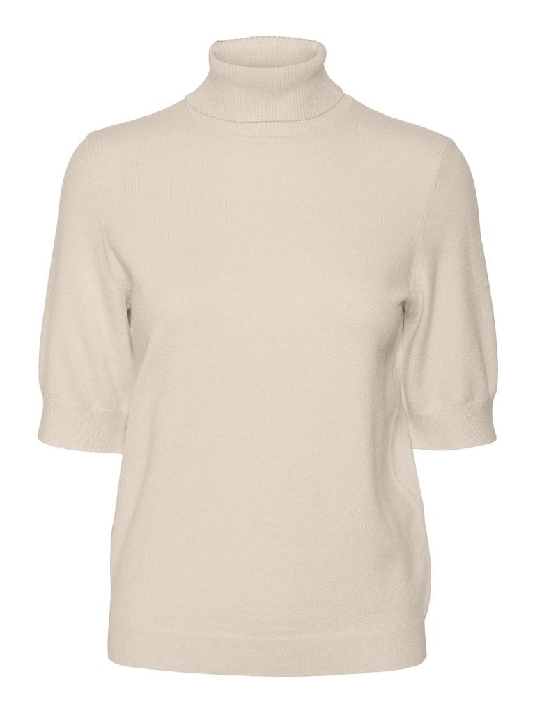 Vero Moda Vmhappiness 2/4 Rollneck Blou Ga Bo: