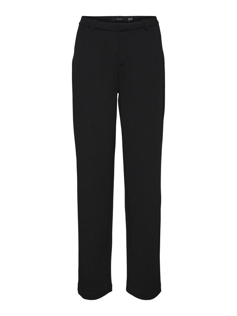 Vero Moda VMZAMIRA MR SLIM STRAIGHT PANT GA NOOS Dames Broek zwart - maat M x L32
