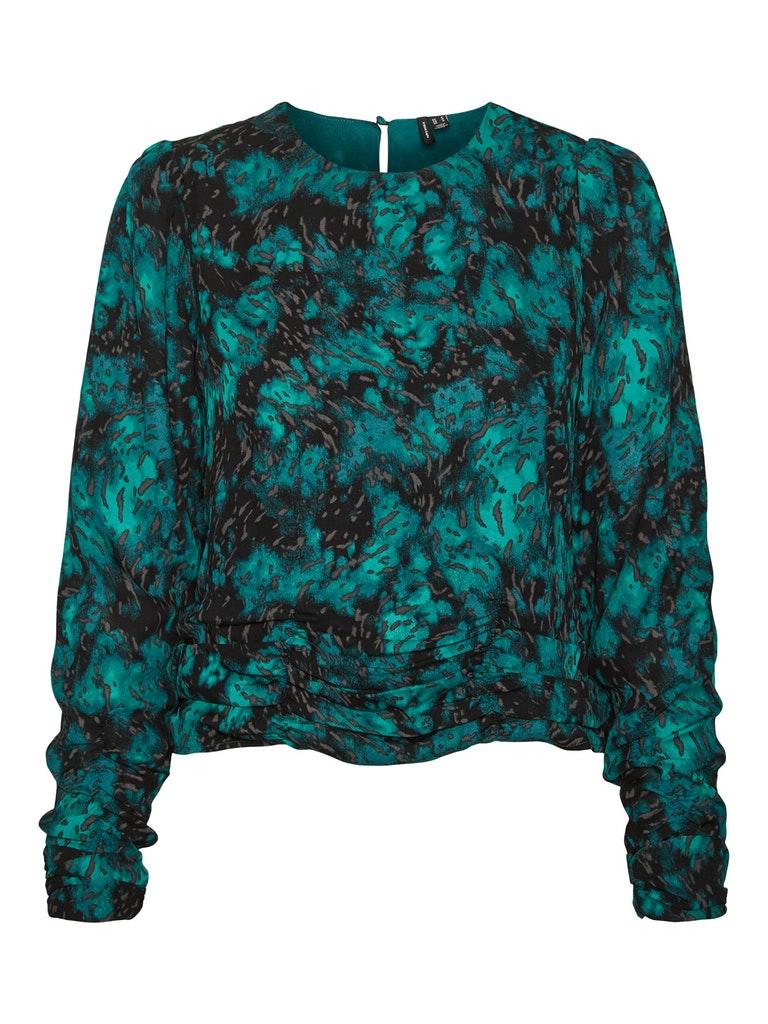 Vero Moda Blouse Vmcimmie 7/8 Top Wvn Ga 10256386 Cadmium Green/cimmie Dames Maat - M
