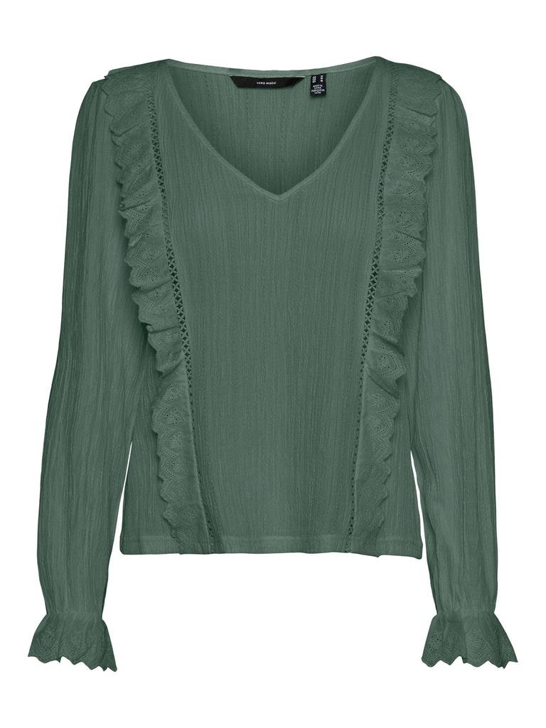Vero Moda VMGITTE LS TOP WVN Dames Top - Maat S