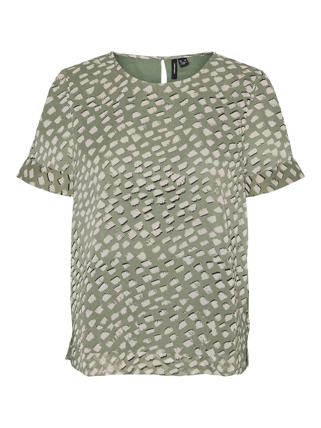 Vero Moda T-shirt Vmchi Ss Top Wvn Ga 10261765 Laurel Wreath/ Gia Dames Maat - M