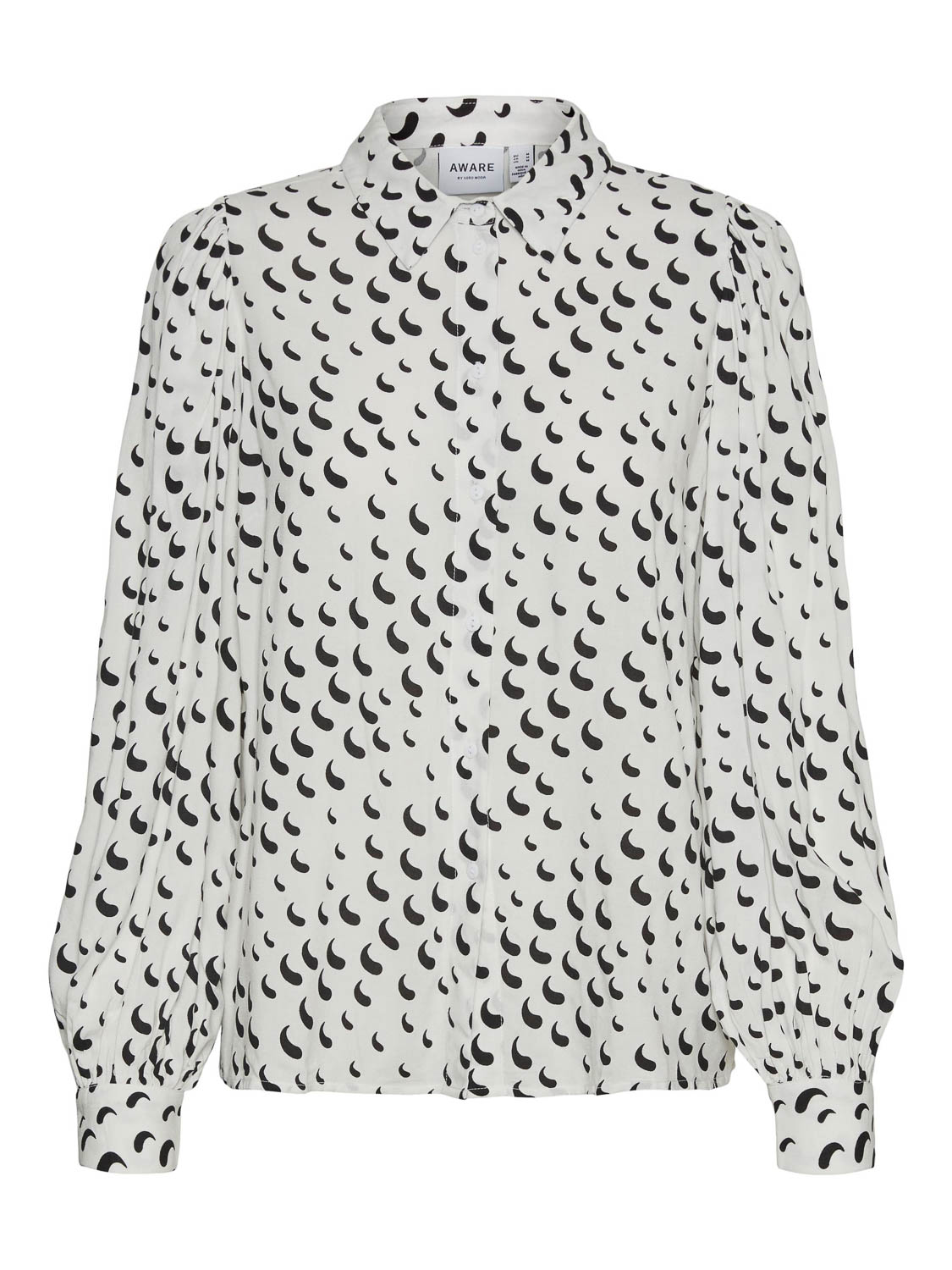 Vero Moda Blouse Vmtessa Ls Shirt Vma 10264044 Snow White/aop Dames Maat - L