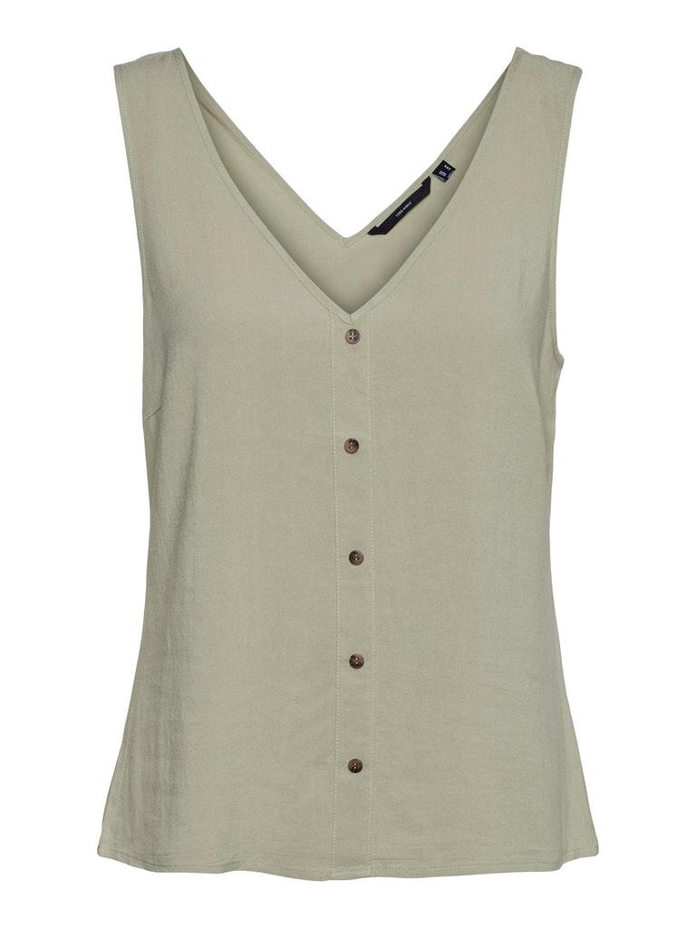 Vero Moda VMLIA LINEN SL TOP WVN GA Dames Top  - Maat XS