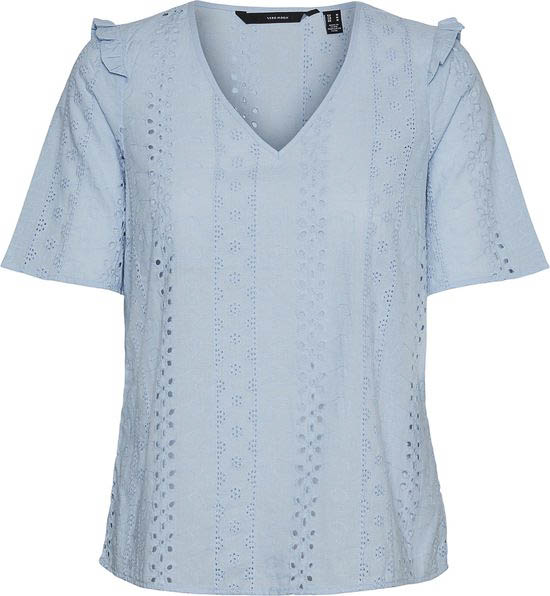 Vero Moda VMNORA 2/4 TOP WVN Dames T-shirt - Maat S