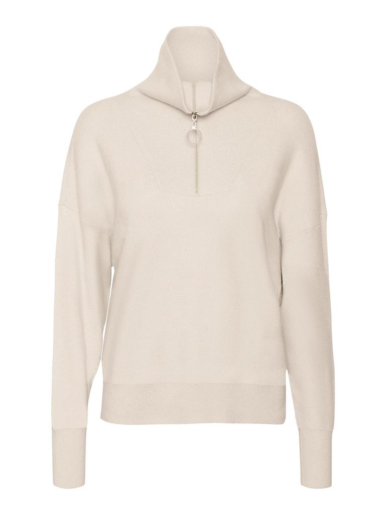 Vero Moda Trui Vmsaba Stripe Ls Highneck Blouse Ga 10269246 Birch Dames Maat - L