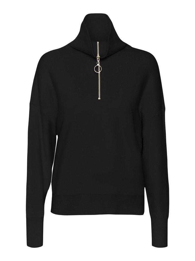 Vero Moda VMSABA STRIPE LS HN BLOUSE - Black Black