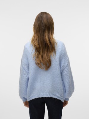 Vero Moda VMMAYBE LS OPEN CARDIGAN NOOS Cashmere Blue | Freewear VMMAYBE LS OPEN CARDIGAN NOOS - www.freewear.nl - Freewear