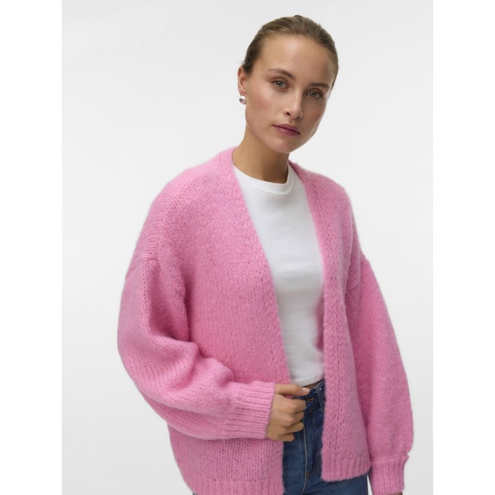Vero Moda VMMAYBE LS OPEN CARDIGAN NOOS Pink Cosmos | Freewear VMMAYBE LS OPEN CARDIGAN NOOS - www.freewear.nl - Freewear