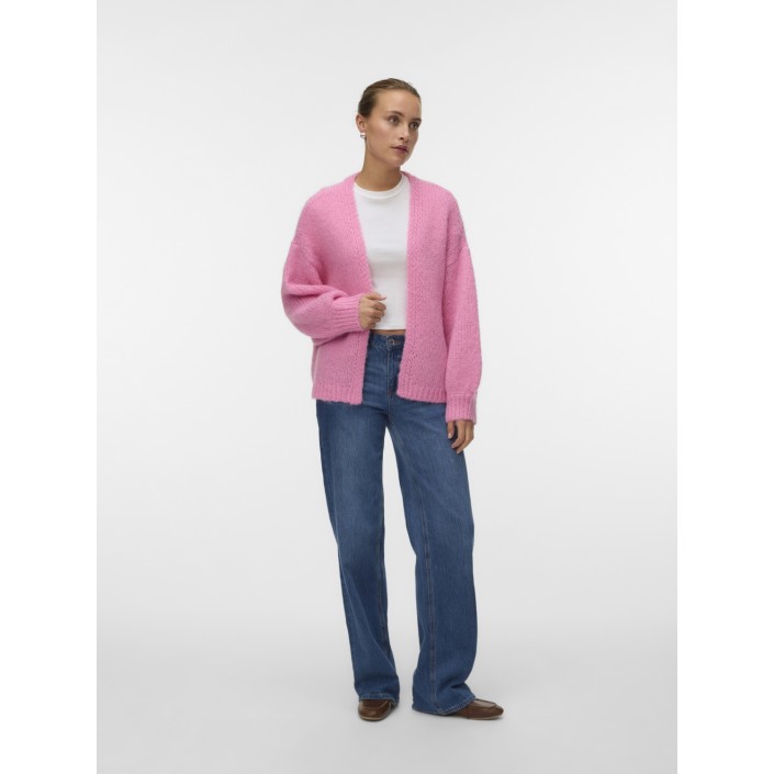 Vero Moda VMMAYBE LS OPEN CARDIGAN NOOS Pink Cosmos | Freewear VMMAYBE LS OPEN CARDIGAN NOOS - www.freewear.nl - Freewear