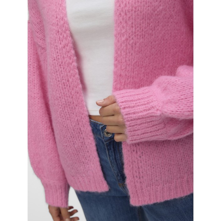 Vero Moda VMMAYBE LS OPEN CARDIGAN NOOS Pink Cosmos | Freewear VMMAYBE LS OPEN CARDIGAN NOOS - www.freewear.nl - Freewear