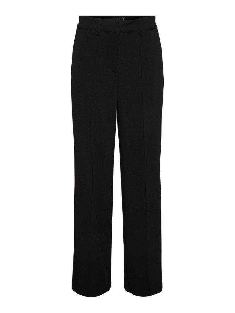 Vero Moda Vmbecky HR Formal Wide Pant Noos Black | Freewear Zwart Vero Moda , Zwart , Dames