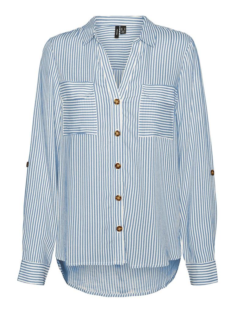 VERO MODA VMBUMPY L/S SHIRT NEW WVN NOOS Dames Blouse - Maat L