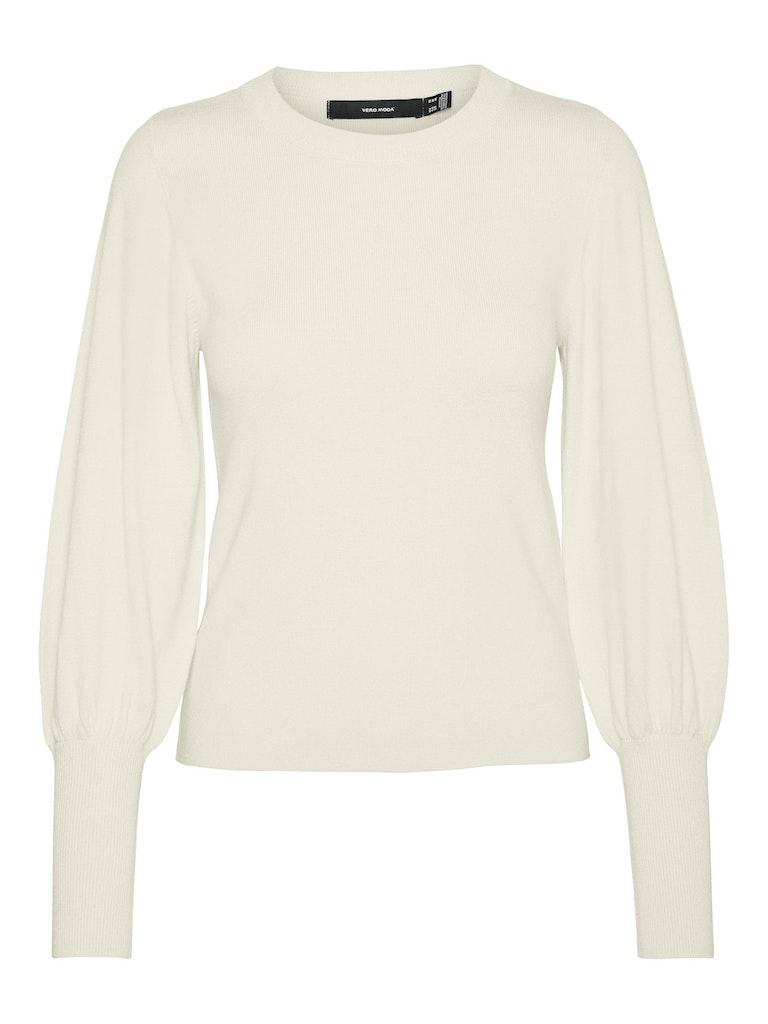 Vero Moda Trui Vmhollykarispuff Ls O-neck Pullov G 10277805 Birch Dames Maat - S